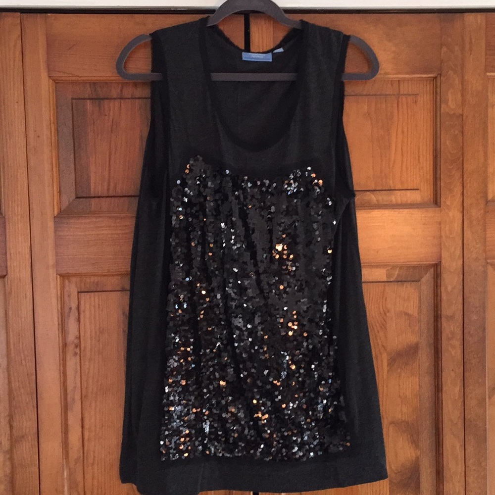 Grey Sequin Tank top